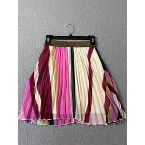 Spencer Girls L 10/12 Pleated Colorblock Skirt Y2K Fairycore Rainbowcore Dance
